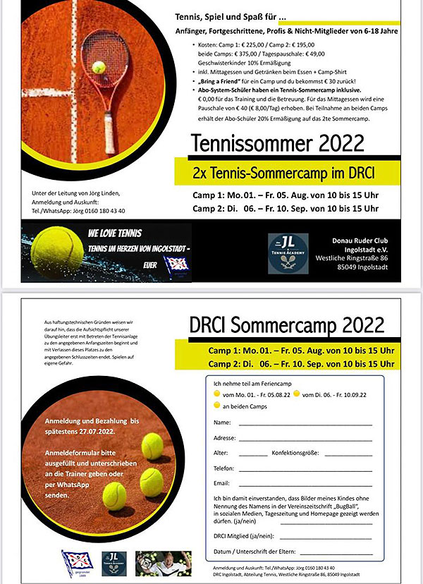 Tennis Ferien Camps